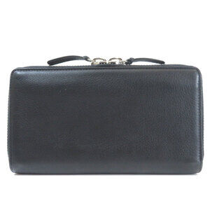 Balenciaga Leather Long Around Continental Zip Paper Wallet